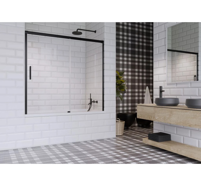 Двері для ванни Idea Black PN DWJ 140 R RADAWAY