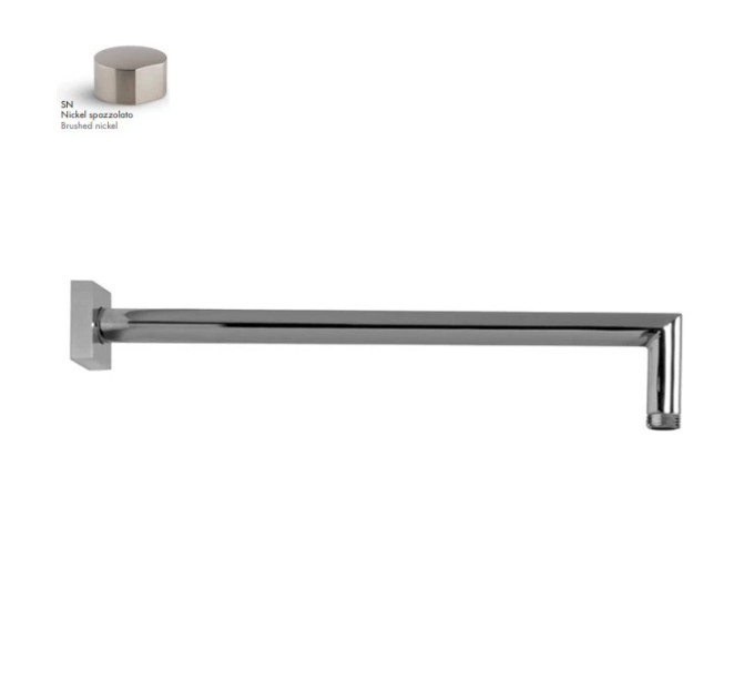 Душовий кронштейн 350 мм Wellness Brushed nickel F2538SN Fima