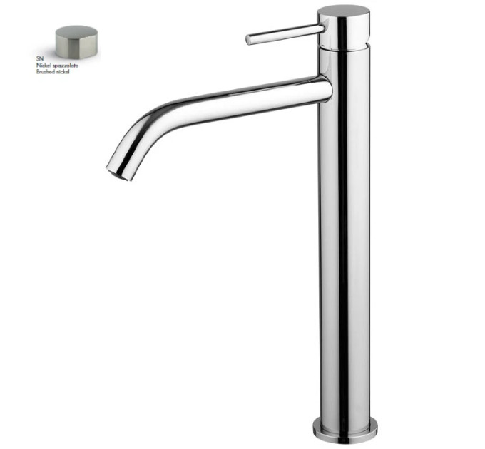 Змішувач для умивальника Spillo Up Brushed nickel F3031-HXSSN Fima