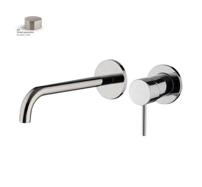 Змішувач для умивальника Spillo Up Brushed nickel F3051WLX9SN Fima