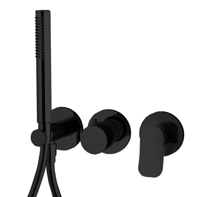 Змішувач для душу Flo Black matt F3819WX8NS Fima