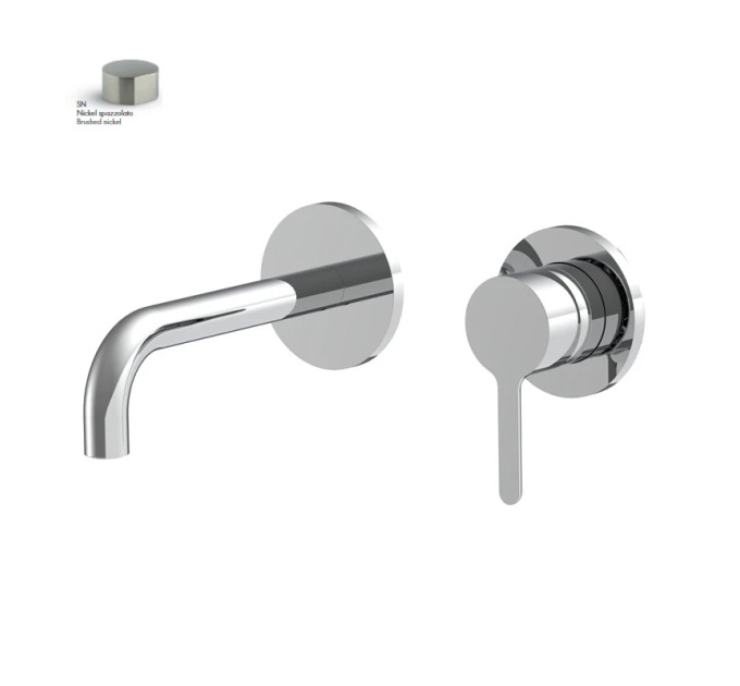 Змішувач для умивальника Snap Brushed nickel F3121WLX9SN Fima