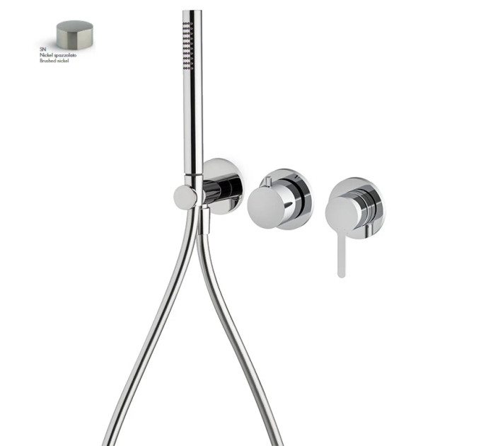 Змішувач для душу Snap Brushed nickel F3129WX8SN Fima