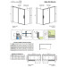 Двері для ванни Idea PN DWJ+S 150 L RADAWAY