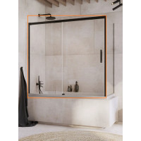Двері для ванни Idea Black PN DWJ+S 160 L RADAWAY