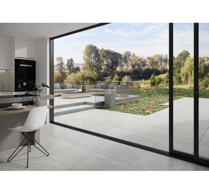 Плитка керамогранітна Natural Rocks Silver RECT 598x1198x9 Paradyz