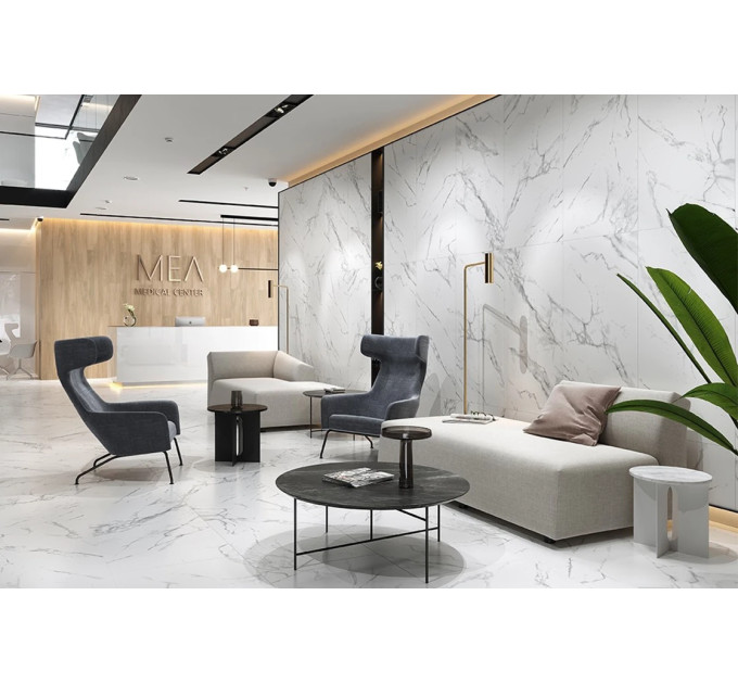Плитка керамогранітна Calacatta Marble White RECT 598x1198x8 Opoczno