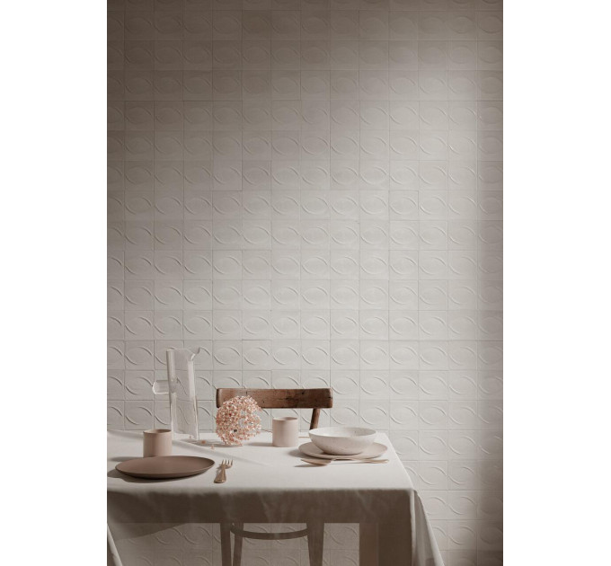 Плитка стінова R8GS Gleeze Bianco Egg STR 100x100x12,5 Ragno