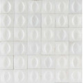Плитка стінова R8GS Gleeze Bianco Egg STR 100x100x12,5 Ragno