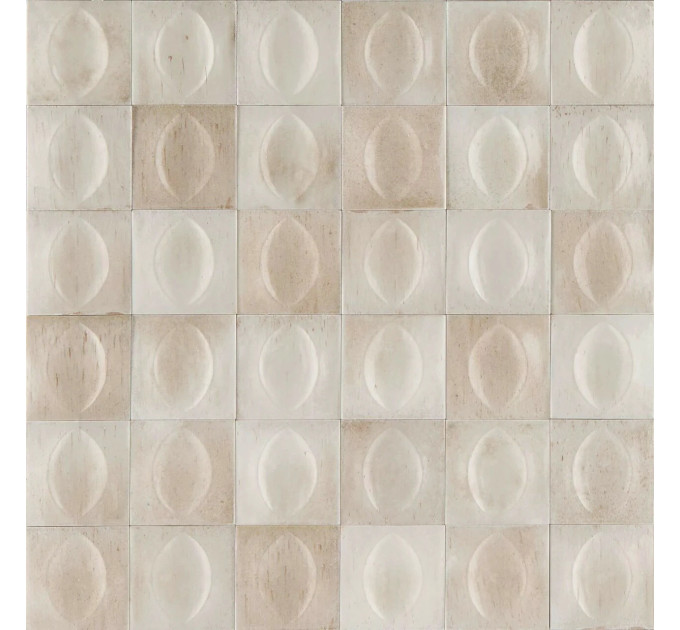 Плитка стінова R8GT Gleeze Beige Egg STR 100x100x12,5 Ragno