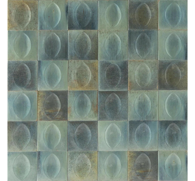 Плитка стінова R8GU Gleeze Turchese Egg STR 100x100x12,5 Ragno