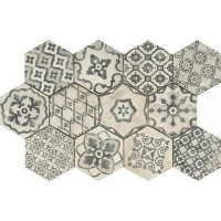 Плитка керамогранітна RGL3 Eden Esagona Romance Cotone 182x210 Ragno