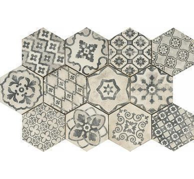 Плитка керамогранітна RGL3 Eden Esagona Romance Cotone 182x210 Ragno
