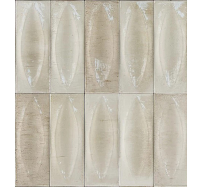Плитка стінова R8HG Gleeze Beige Eye STR 75x200 Ragno