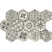 Плитка керамогранітна RGL2 Eden Esagona Romance Bianco 182x210 Ragno