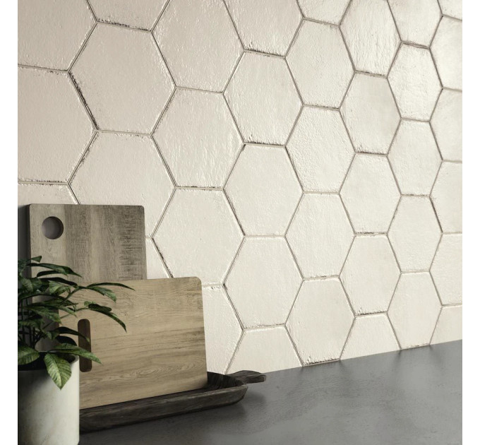 Плитка керамогранітна RGKX Eden Esagona Bianco 182x210 Ragno