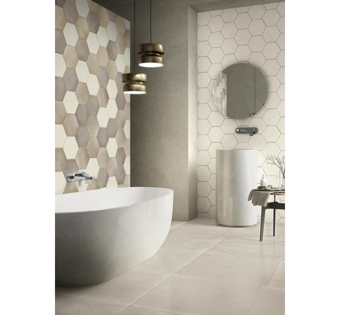 Плитка керамогранітна RGKX Eden Esagona Bianco 182x210 Ragno