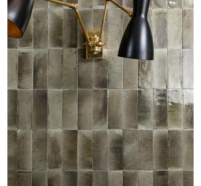 Плитка стінова R8HD Gleeze Grigio 75x200 Ragno