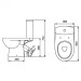 Компакт Status з кришкою дюропласт soft-close 2395050UA Kolo