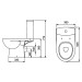Компакт Status з кришкою дюропласт soft-close 2395250UA Kolo
