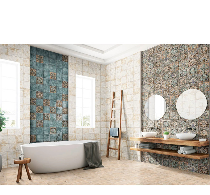 Плитка керамогранітна Patchwood Naturale 200x200x9 Mainzu