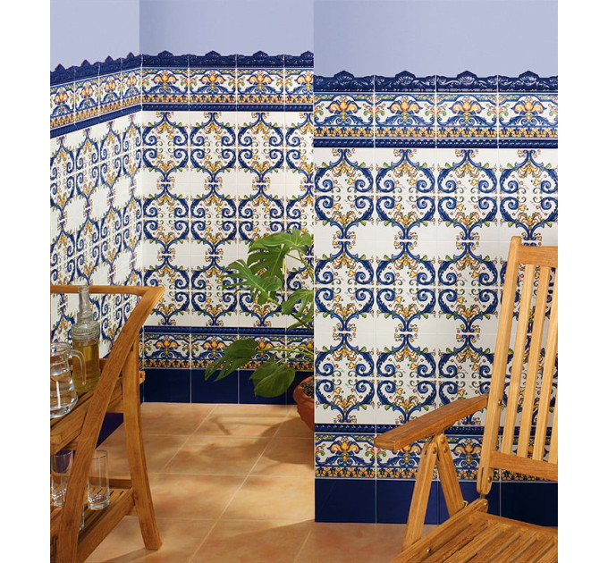 Фриз Corona Cobalto 50x200 Mainzu