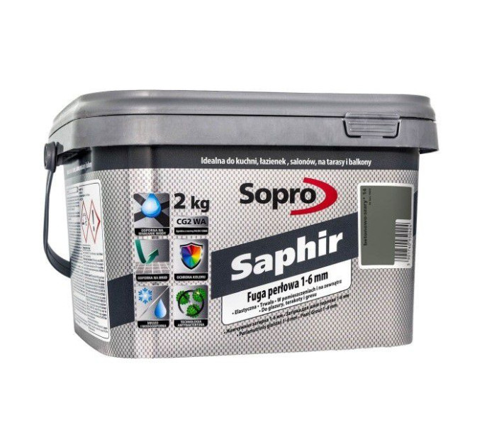 Затирка для швів Sopro Saphir 9504 бетонно-сіра №14 (2 кг)