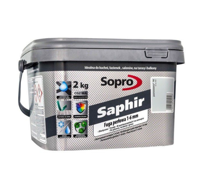 Затирка для швів Sopro Saphir 9501 світло-сіра №16 (2 кг)