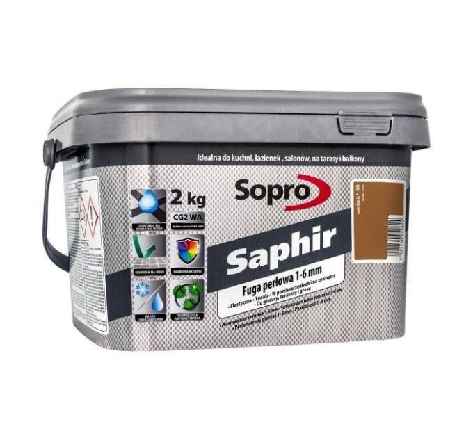 Затирка для швів Sopro Saphir 9528 умбра №58 (2 кг)