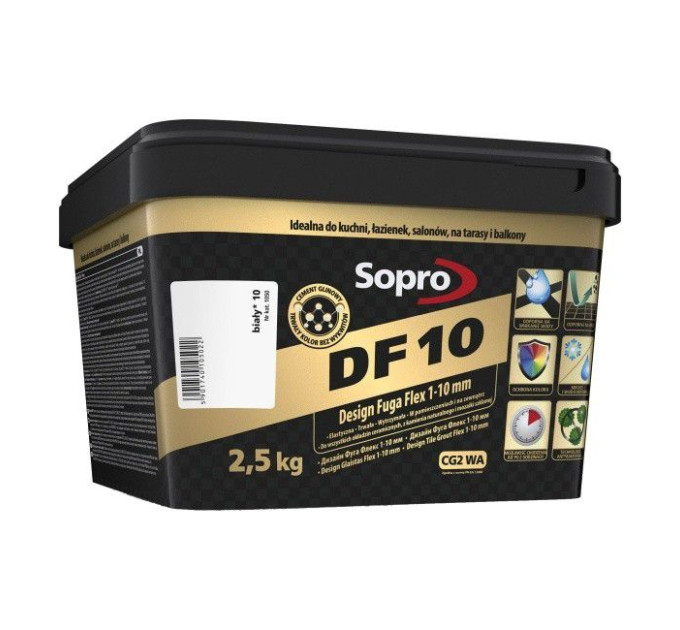Затирка для швів Sopro DF 10 1050 біла №10 (2,5 кг)