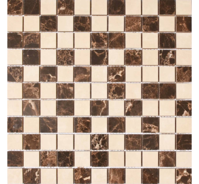 Мозаїка СМ 3022 С2 Brown-White 300300x9 Котто Кераміка