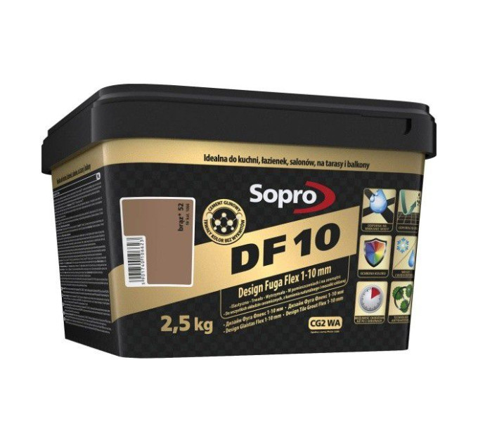 Затирка для швів Sopro DF 10 1066 коричнева №52 (2,5 кг)