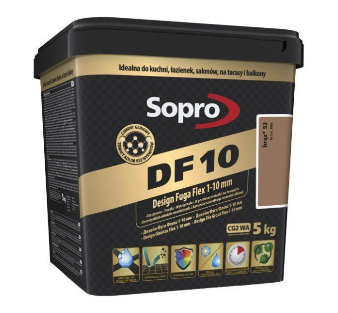 Затирка для швів Sopro DF 10 1066 коричнева №52 (5 кг)