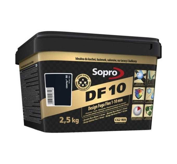 Затирка для швів Sopro DF 10 1061 чорна №90 (2,5 кг)