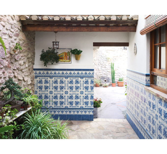Фриз Moldura Litos A Azul 50x200 Mainzu