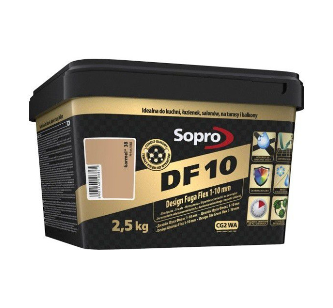 Затирка для швів Sopro DF 10 1068 карамель №38 (2,5 кг)