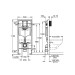 Інсталяція для унітаза 3 в 1 Rapid SL (39501000), Grohe