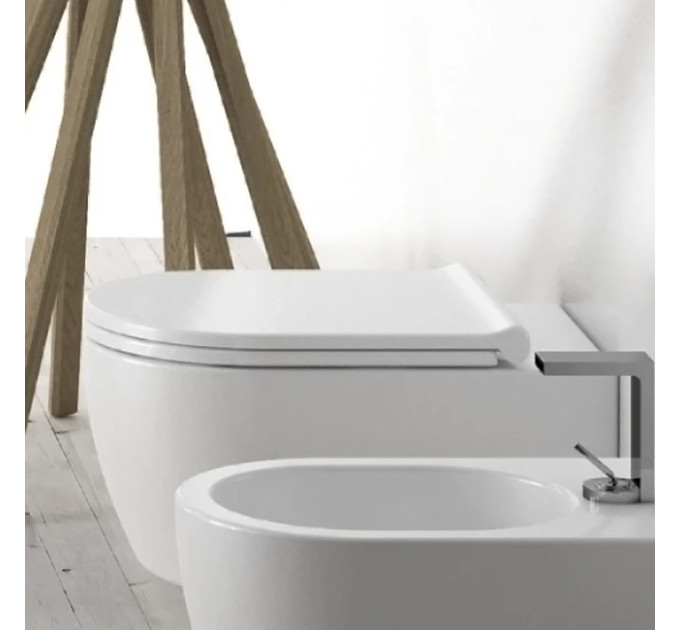Кришка для унітаза Smile Slim soft-close (CPVSMNEWF), CIELO