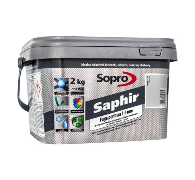 Затирка для швів Sopro Saphir 9503 сіра №15 (2 кг)