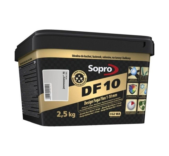 Затирка для швів Sopro DF 10 1051 світло-сіра №16 (2,5 кг)