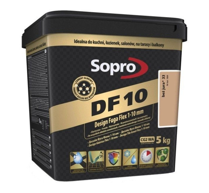 Затирка для швів Sopro DF 10 1064 беж юрський №33 (5 кг)