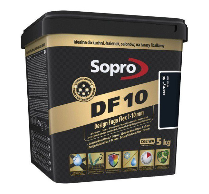 Затирка для швів Sopro DF 10 1061 чорна №90 (5 кг)