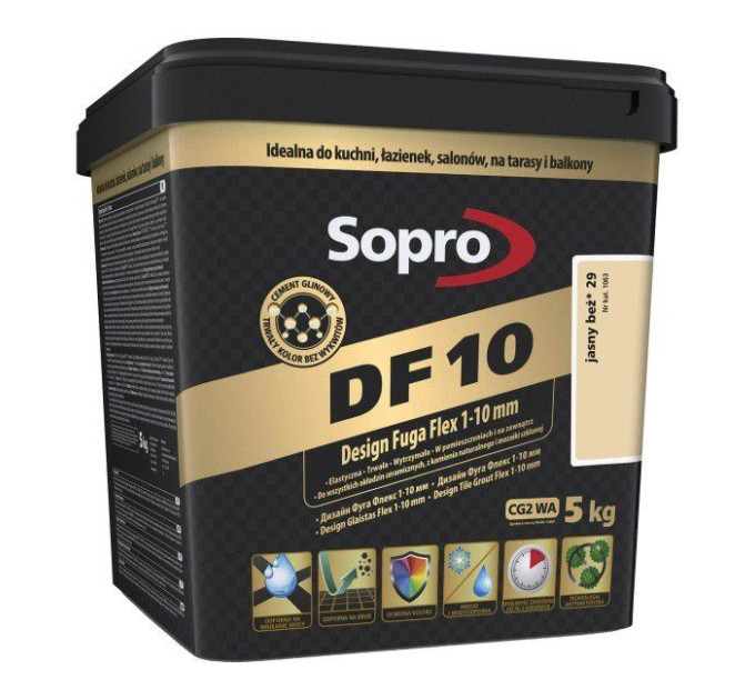 Затирка для швів Sopro DF 10 1063 світло-бежева №29 (5 кг)