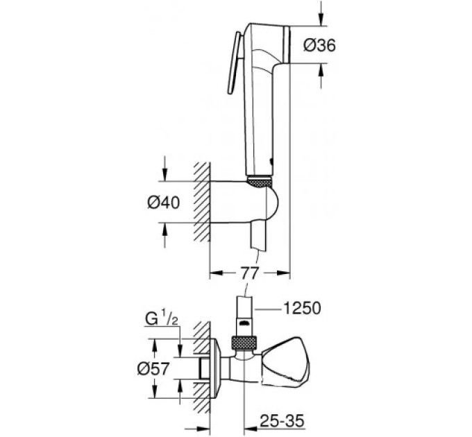 Гігієнічний душ Tempesta-F Trigger Spray 30 (27514001), Grohe