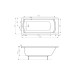 Ванна прямокутна Linea 170х75, Roca