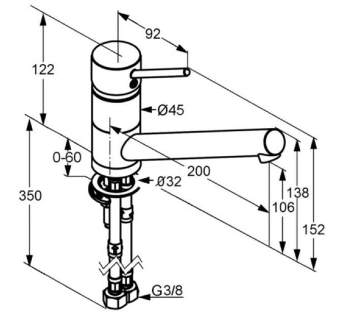 Змішувач для кухні DN 10 Scope (339330575), Kludi
