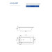 Ванна прямокутна права Smart 170x80, Cersanit