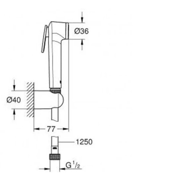 Гігієнічний душ Tempesta-F Trigger Spray 30 (26356IL0), Grohe