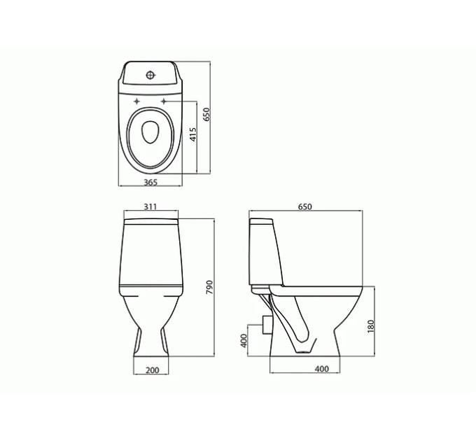 Компакт Modo з кришкою дюропласт soft-close (L39000000), Kolo