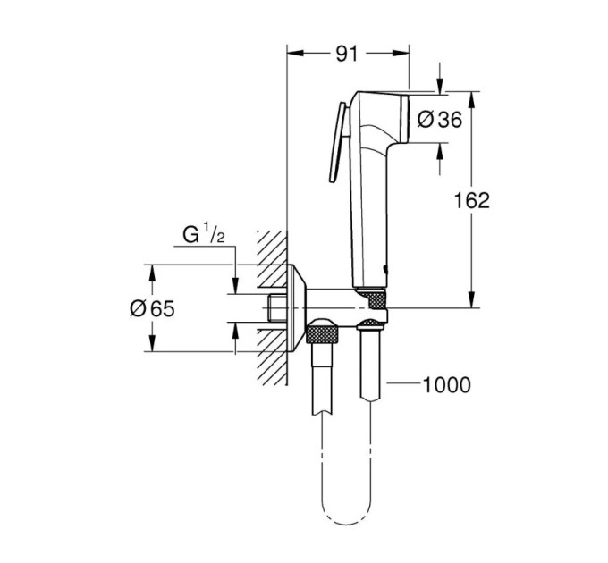 Гігієнічний душ Tempesta-F Trigger Spray 30 (26358000), Grohe